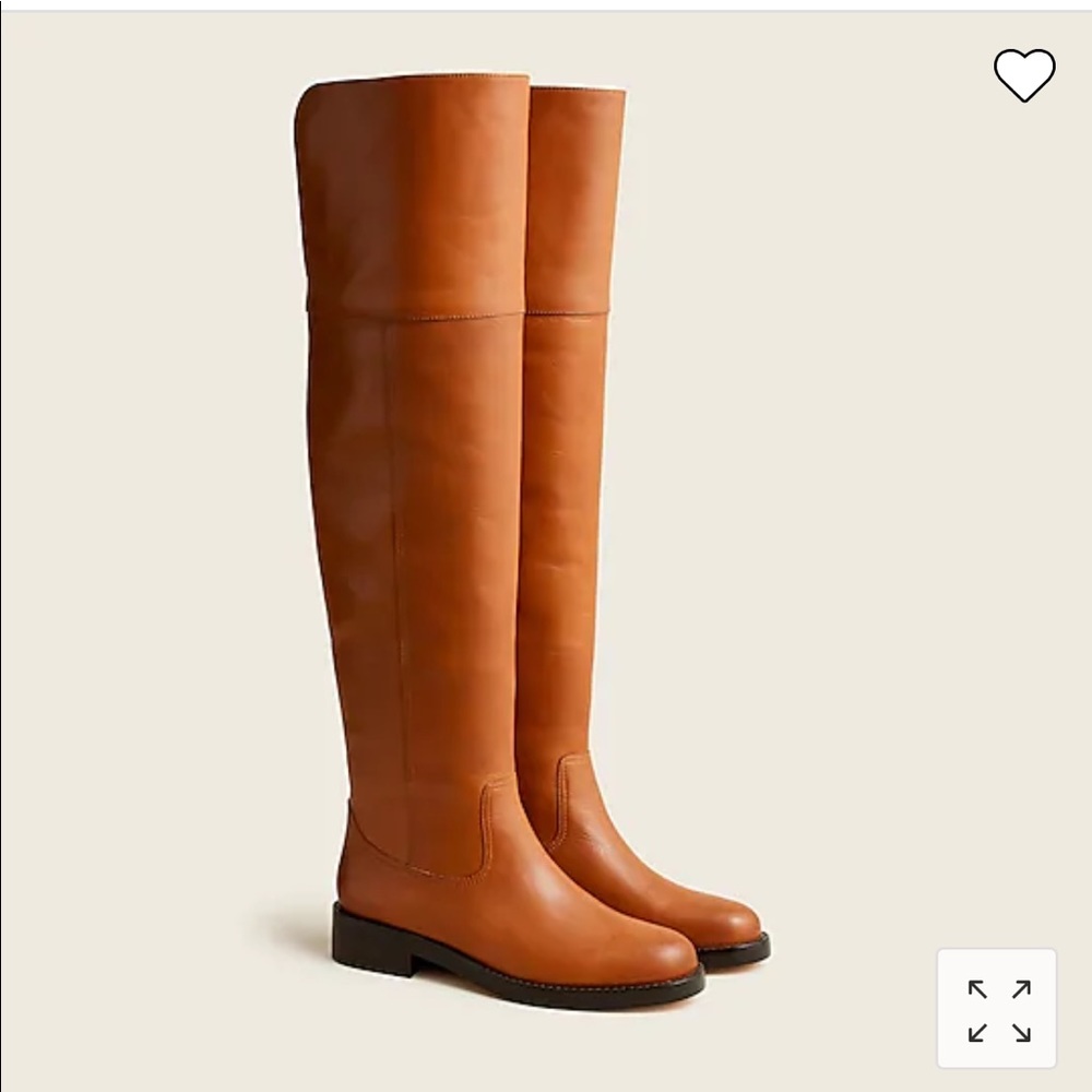 NEW in original box J.Crew Leather Over-the-knee Riding Boots Sz 7